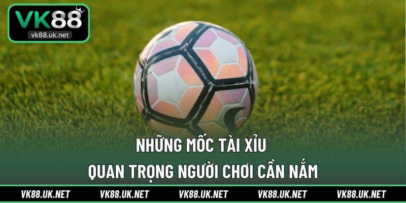 Những mốc tài xỉu quan trọng người chơi cần nắm