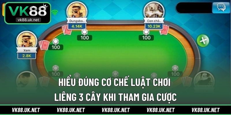 Hiểu đúng cơ chế luật chơi Liêng 3 cây khi tham gia cược
