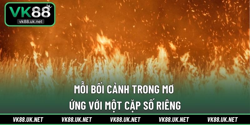 Mỗi bối cảnh trong mơ ứng với một cặp số riêng